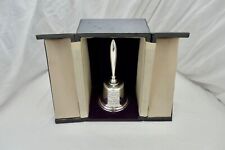 RARE CASED QUEEN ELIZABETH II HM STERLING SILVER TABLE BELL 1973