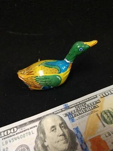 Tin Toy Swimming Duck. Vintage Tin Plate Clockwork Wind up Inakita, Japan. - Picture 1 of 5