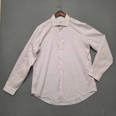 Calvin Klein Mens Stretch Slim Fit Wicking Long Sleeve Dress Shirt Size 17-34/35 - Image 1 of 4