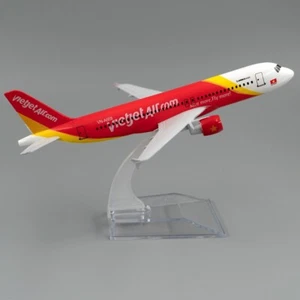16cm Aircraft Airbus A320 VietJet Air Vietnam Airlines Alloy Plane Model Gift - Bild 1 von 8
