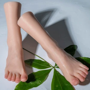 Platinum Silicone Feet Model Female Toes Ankle Arch Positioning A Pair 23cm - Picture 1 of 9