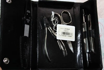 Juego de manicura Pfeilring 5 piezas tijeras pinzas con estuche negro Alemania ESTUCHE 0195620301 Foto 1 de 3