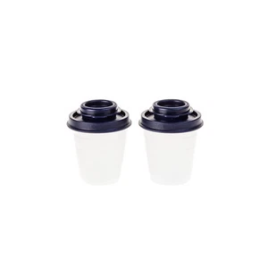 Tupperware Wichtel Salzstreuer Pfefferstreuer Streuer transparent blau - Bild 1 von 1