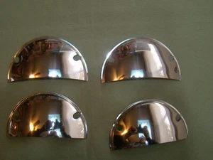 5-3/4 inch head light visors half-moon visors 1/2 moon visors half-moon covers - Picture 1 of 2