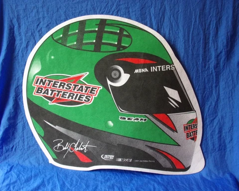 Bobby Labonte Interstate Batteries #18 HELMET PENNANT 18" x 14" Felt VGC 2001 Cover