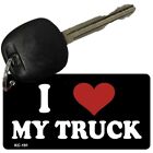 Love My Truck Novelty Metal Aluminum Key Chain License Plate Tag Art