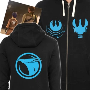 Star Wars Rebels inspirierte Crew Logos Ezra Kanan und Sabine Siebdruck Hoodie - Bild 1 von 7