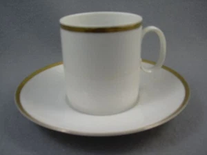 Thomas Medallion Gold Broad Band Cup & Saucer - Picture 1 of 1