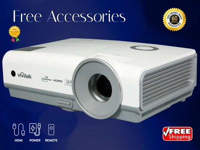 Vivitek D853W DLP Projector Long-Lasting Performance 3200 ANSI 4K PC 3D Ready 🔥 - Image 1 of 4