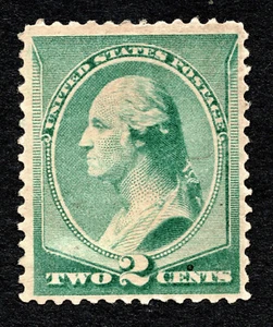 US 1887 2¢ Washington Stamp #213 MH CV $40 - Picture 1 of 2