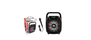 Soundlogic XT GIGABASS 10" Portable Bluetooth Speaker w/ LED Lights & Wired Mic - Picture 1 of 2