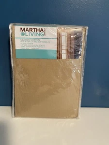 Martha Stewart Living Classic Cotton Tab Top Curtain Panel 50 x 84 Spud Tan New - Picture 1 of 9