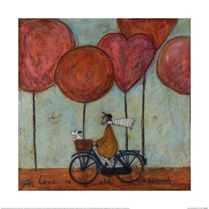 Sam Toft - Love Is All Around - Offizieller 40 x 40 cm Fine Art Druck PPR55237 - Bild 1 von 1