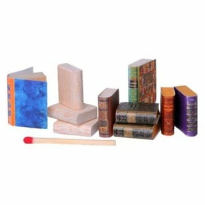 Mini encuadernaciones para libros antiguos pequeños para casa de muñecas Mundus, 89 piezas, tiras de balsa - Imagen 1 de 3
