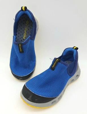 Columbia YOUTH Boys Size 1 Blue Pull On Mesh Play Sneakers Kids Running Shoes - Image 1 of 4