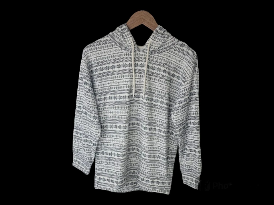 Lou & Grey 套头连帽运动衫女式 XXS 超大内衬冬季柔软 — 第 1/4 张图片