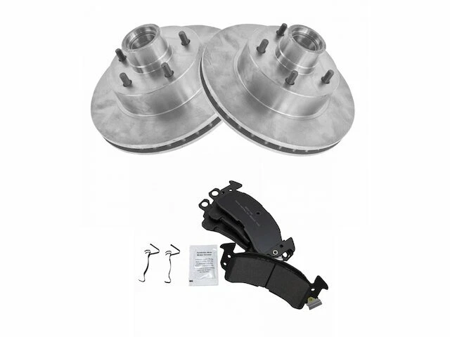 For 1975-1978 Oldsmobile Omega Brake Pad and Rotor Kit Front 68142XJ 1976 1977 - Image 1 of 2