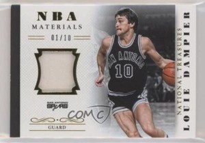 2013 Panini National Treasures NBA Material Prime Relic 1/10 Louie Dampier HOF