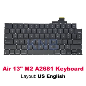 New A2681 Keyboard US English Layout For MacBook Air M2 13.6" Retina 2022 Year - Picture 1 of 5