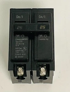 Disyuntor C225 Challenger 25A 2P 240V Tipo C Nuevo Fuera de Caja Envío Gratis - Imagen 1 de 6