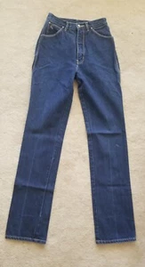 Jeans vintage GLORIA VANDERBILT anni 80 taglia 9 indaco denim vita alta dritta - Foto 1 di 8