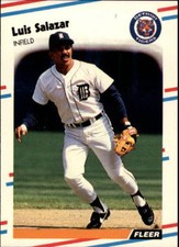 1988 Fleer Update Baseball #U30 Luis Salazar Detroit Tigers