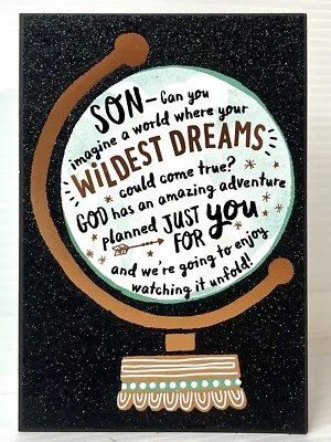 Graduation Card For Son Religious w/ Scripture Verses DaySpring Card NEW - Image 1 of 4