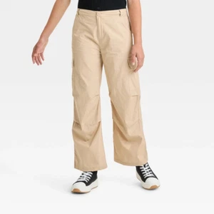 Art Class Mädchen 100 % Baumwolle weites Bein Cargohose hellbraun Größe Large 10/12 neu mit Etikett - Bild 1 von 1