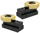MITEE-BITE USA #10421, 2 Pack 7/16" T-Slot Clamp, 13/16" Hex Brass Clamp