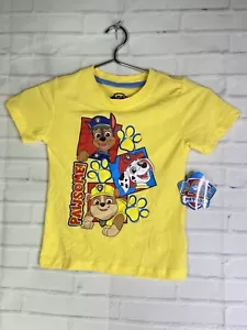 Nickelodeon Paw Patrol Crew Short Sleeve Tee T-Shirt Top Kids Boys Girls 4T - Picture 1 of 6