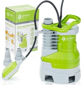 Green Expert 1/2 PS Tauchpumpe Sumpfpumpe Max Flow 3000GPH eingebauter Schwimmerschalter - Bild 1 von 6