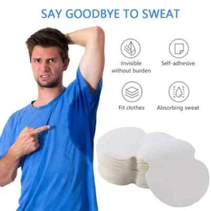 Underarm Sweat Pads Non Woven Breathable Armpit Sweat Pads Absorbing Disposable - Picture 1 of 9