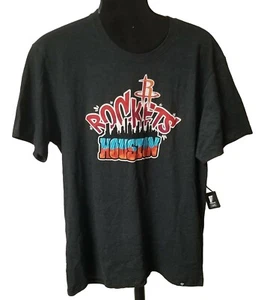 T-shirt Houston Rockets NBA grigio scuro basket adulto taglia XL marca '47 Perù - Foto 1 di 5