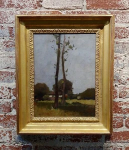 William J. Kaula -Paesaggio New Hampshire Cottage - Dipinto ad olio - anni '30 circa - Foto 1 di 8