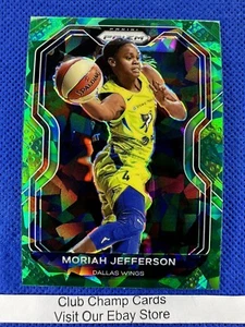 2021 #9 Moriah Jefferson Panini WNBA Prizm Basketball Green Ice Prizm Wings - Picture 1 of 2