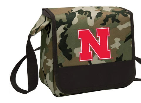 University of Nebraska Lunch Bag CAMO Nebraska Huskers Lunchbox Cooler Cover