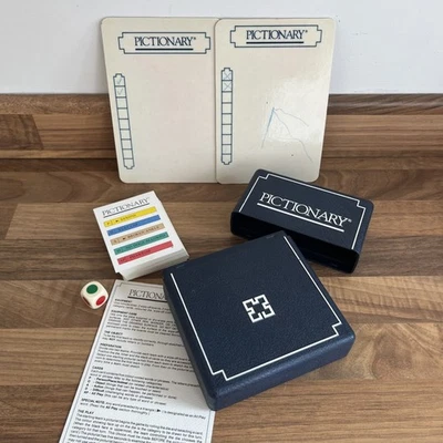 Parker Vintage 1990 Pictionary Travel Pocket Edition Game Incomplete - Image 1 of 4