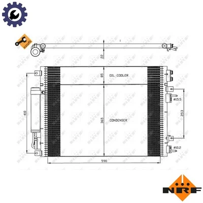 CONDENSER AIR CONDITIONING 35626 FOR CHRYSLER EER 2.7L EXLEGG 3.5L 6cyl 300C - Image 1 of 4