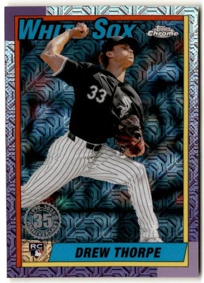 2025 Topps '90 Chrome Drew Thorpe Rookie #T90C-20 Chicago White Sox - Image 1 of 2