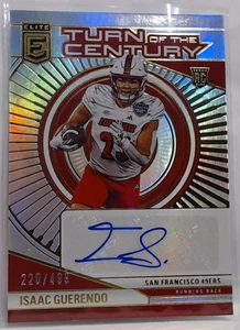 2024 PANINI ELITE ISAAC GUERENDO ROOKIE FOIL AUTO /499 #TCA-IGU 49ERS MSK - Foto 1 di 2