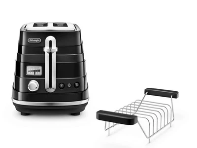 DeLonghi Toaster CTA2103.BK Awolta 900 Watt Black Avvolta Defrost Adjustable - Image 1 of 3