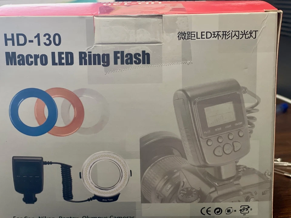 Flash anillo LED macro. Leer Foto 1 de 1