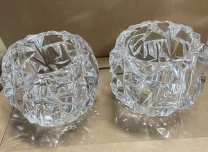 Tiffany & Co. Bergschliff Kristall Votivkerzenhalter 3" signiert nicht mehr produziert - Bild 1 von 6