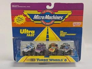 Galoob Micro Machines Turbo Wheels Collection #6, Camaro, Mustang, Chevy Carded - Picture 1 of 3