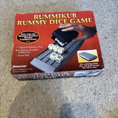 Rummikub Rummy Dice Game - 1995 - Pressman Toys - complete - vintage game  - Image 1 of 3