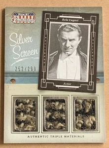 2015 PANINI AMERICANA BELA LUGOSI SILVER SCREEN MATERIALS DRACULA ST-BL 252/299 - Picture 1 of 4