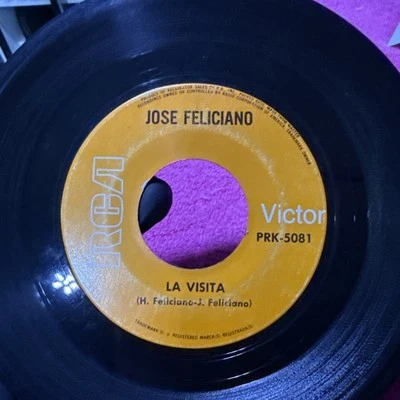 JOSE FELICIANO - UN POCO TARDE-LA VISITA- RCA VICTOR PRK-5081 / 45RPM - - Image 1 of 2