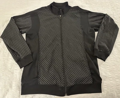 Chaqueta de Pista Oakley Y2K De Colección con Cremallera Rara Y2K Rayas Deletrear Talla Grande Foto 1 de 4