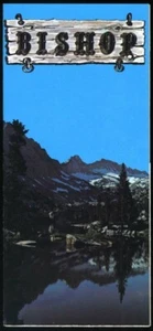Bishop California Color Brochure Vintage w/ map and color photos Near mint - Picture 1 of 5