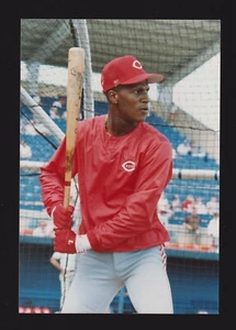 1989 Eric Davis CINCINNATI REDS UNSIGNED 4 x 5-7/8 ORIGINAL SNAPSHOT PHOTO #4 - Picture 1 of 1
